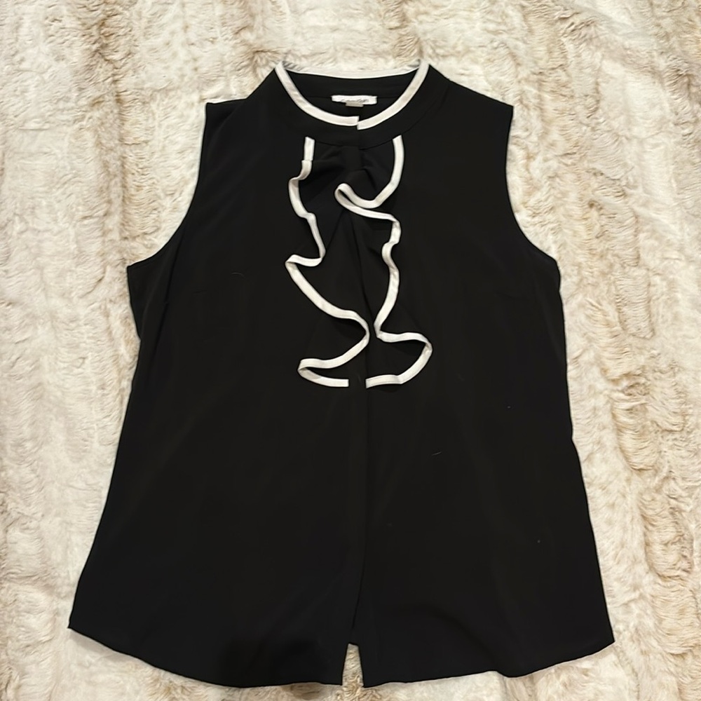 Calvin Klein ruffled tank top
